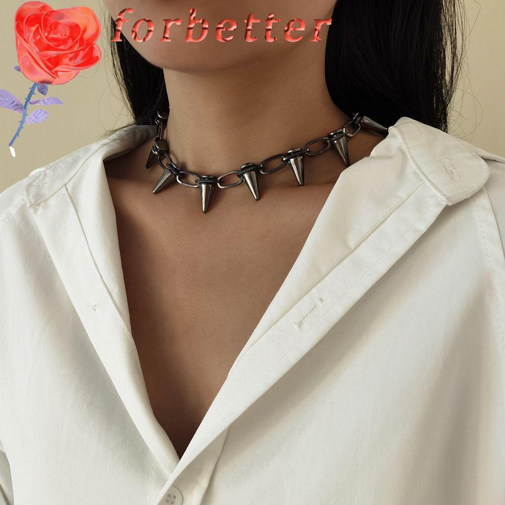 Vòng Cổ Choker Bằng Hợp Kim Đính Đinh Tán Phong Cách Harajuku Cho Nam Nữ