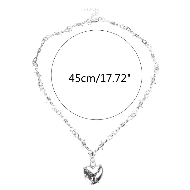 Vòng Cổ Choker Mặt Ổ Khóa Trái Tim Phong Cách Hip Hop