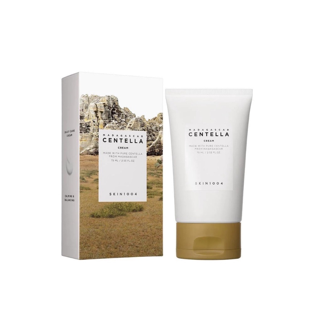 Kem Chiết Xuất Rau Má Skin1004 Madagascar Centella Cream/Soothing Cream 75ml cấp ẩm, phục hồi da, giảm mụn, sáng da