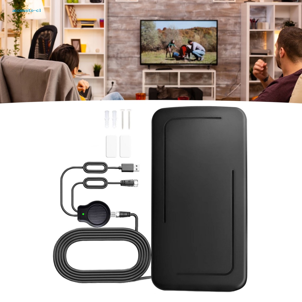 Ăng Ten TV Kỹ Thuật Số 172-240 / 470-862MHZ Phạm Vi 500 Dặm Và Phụ Kiện