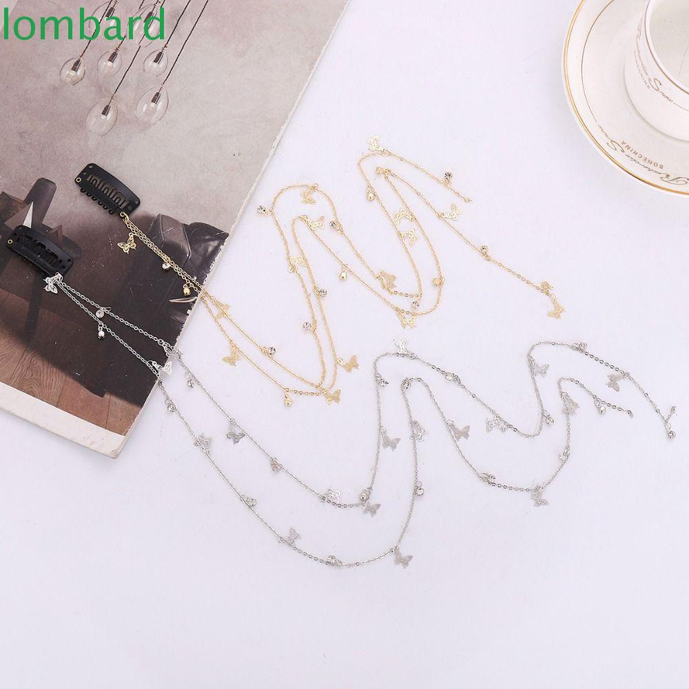 Dây Cột Tóc Bện Dài Đính Bướm Tua Rua Dễ Thương|Kẹp Tóc Dạng Chuỗi Xinh Xắn Dành Cho Nữ