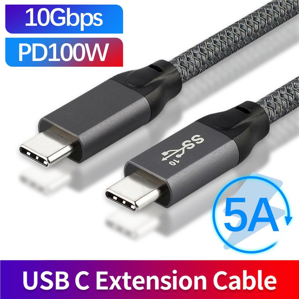 Dây Cáp Nối Dài 100W PD 5A USB3 1 4K 10Gbps 2 @ 60Hz HD Cho Macbook Samsung
