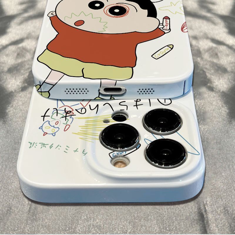 Ốp Điện Thoại Mềm Chống Sốc In Hình Shin-Chan Cho Iphone 6In Plus 11 max 13 14 Pro 78 12 S9AA