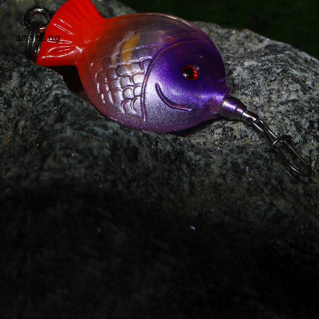 Mồi Câu Cá Mini Siêu Sáng Chống Thấm Nước Có Đèn LED Phát Sáng