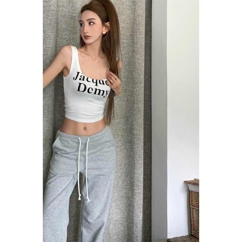 Đầm Hai Dây Dáng Ôm In Chữ Thời Trang Mùa Hè Quyến Rũ Cho Nữ