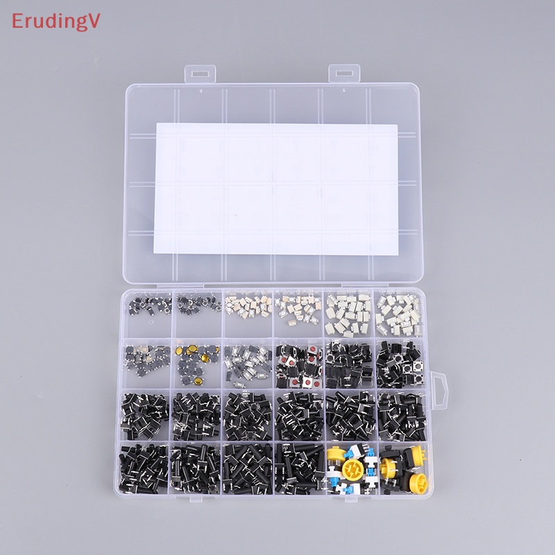 Bộ 460 / 24 Công Tắc Nút Nhấn SMD Micro Chuyên Dụng Cho Xe Hơi Điều Khiển Từ Xa