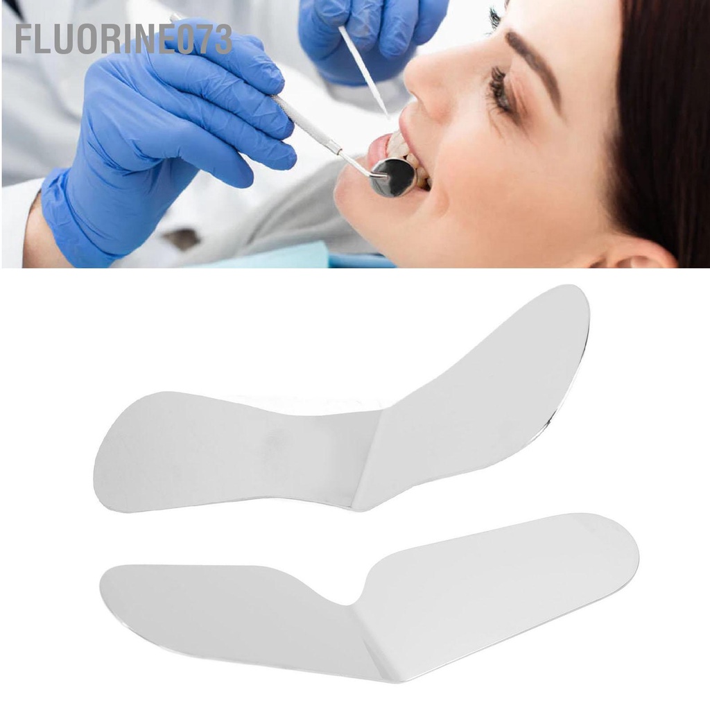 Fluorine073 Mặt phản xạ bằng thép không gỉ hai mặt cấy ghép chỉnh nha miệng chống sương mù cho sĩ