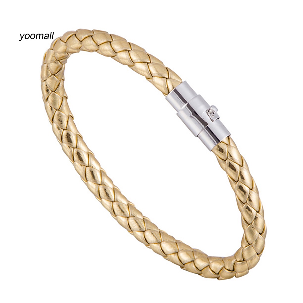 Vòng Tay Bện Dây Da Thời Trang Cho Nữ