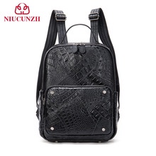 Ba Lô Da Bò Màu Sắc Tương Phản Phong Cách Retro Cho Nữ