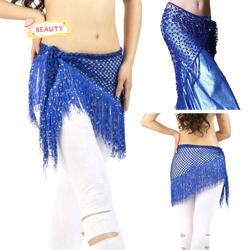 Chân Váy Múa Bụng Đính Kim Sa Lấp Lánh Dễ Thương Cho Nữ