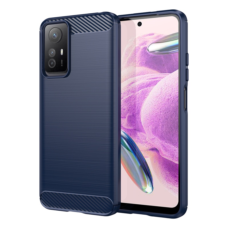 For Xiaomi Redmi Note 12S 12 Pro Plus 12Pro+ Note12Pro 4G 5G Ultra Thin Soft TPU Silicone Carbon Fiber Matte Shockproof Case Cover Casing