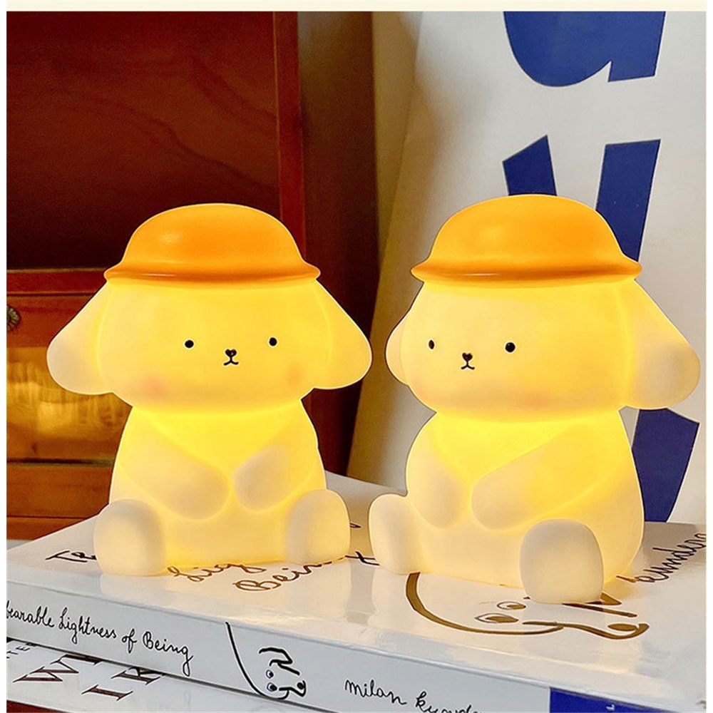 Hoạt hình Chó Pudding Đèn Ngủ Sáng Tạo Phòng Ngủ Đèn Ngủ Ánh Sáng Ấm Áp Trẻ Em Đồ Chơi Dạ Quang Chợ Đêm Gian Hàng Quà Tặng Truing1
