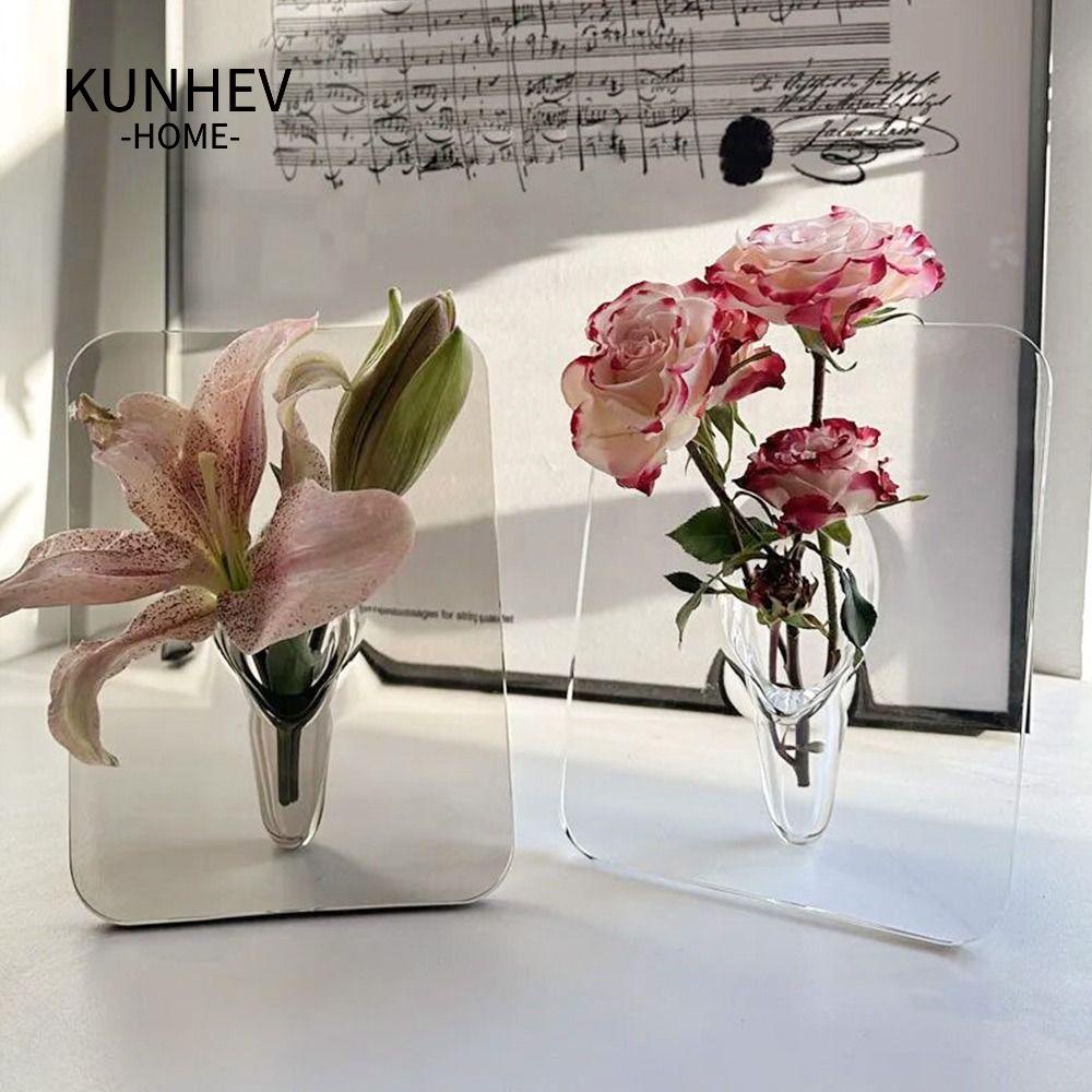 KUNHEV Bình Hoa Thủy Canh Trong Suốt Phong Cách Bắc Âu Sang Trọng