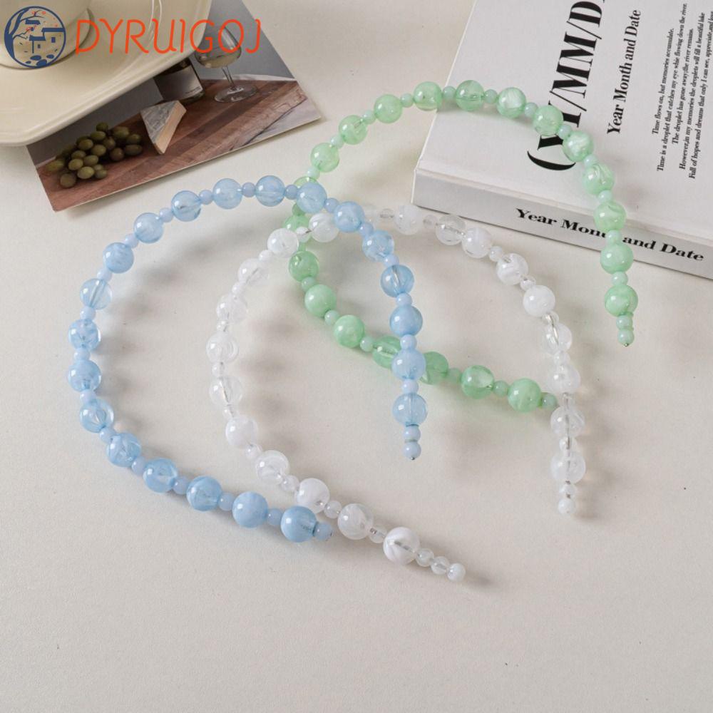 Băng Đô Cài Tóc Đính Bóng Lông Phong Cách Trung Hoa Cổ Điển Cho Nữ