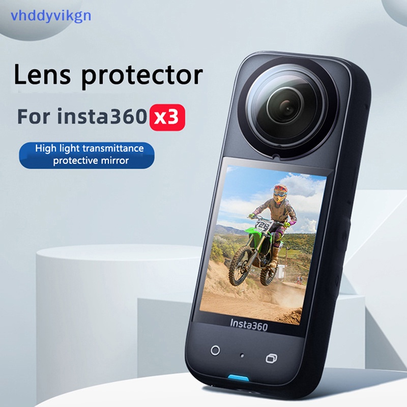Bộ 2 Miếng Dán Bảo Vệ Ống Kính Camera Chống Trầy HD Cho Insta360 ONE x3 Panoramic