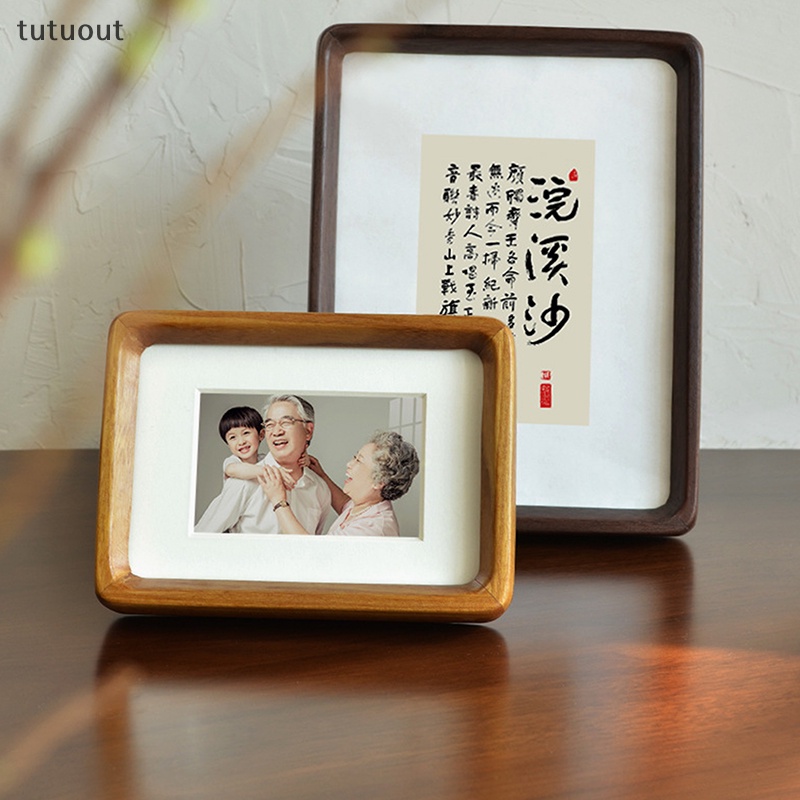 Khung Ảnh Tròn Bằng Gỗ Trơn Dùng Trưng Bày