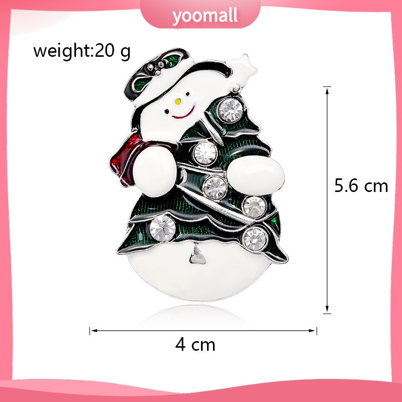 Ghim Cài Áo Hợp Kim Họa Tiết Người Tuyết Hoạt Hình Phong Cách Âu Mỹ