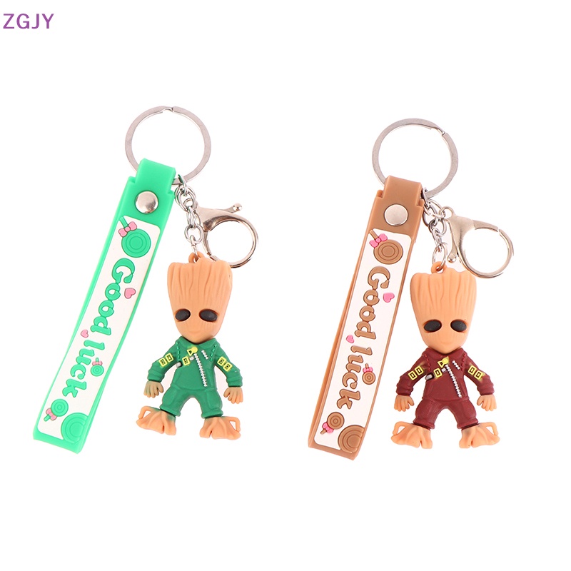 Móc Khóa Silicon Hình Groot Rocket Raccoon Phim Guardians of the Galaxy Dễ Thương Dành Cho Nữ Mới