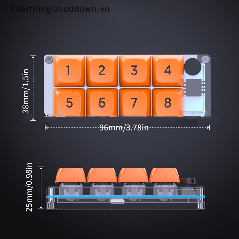 Combo 1 Bàn Phím Số 8 Nút Bấm Dùng Chơi Game Mini