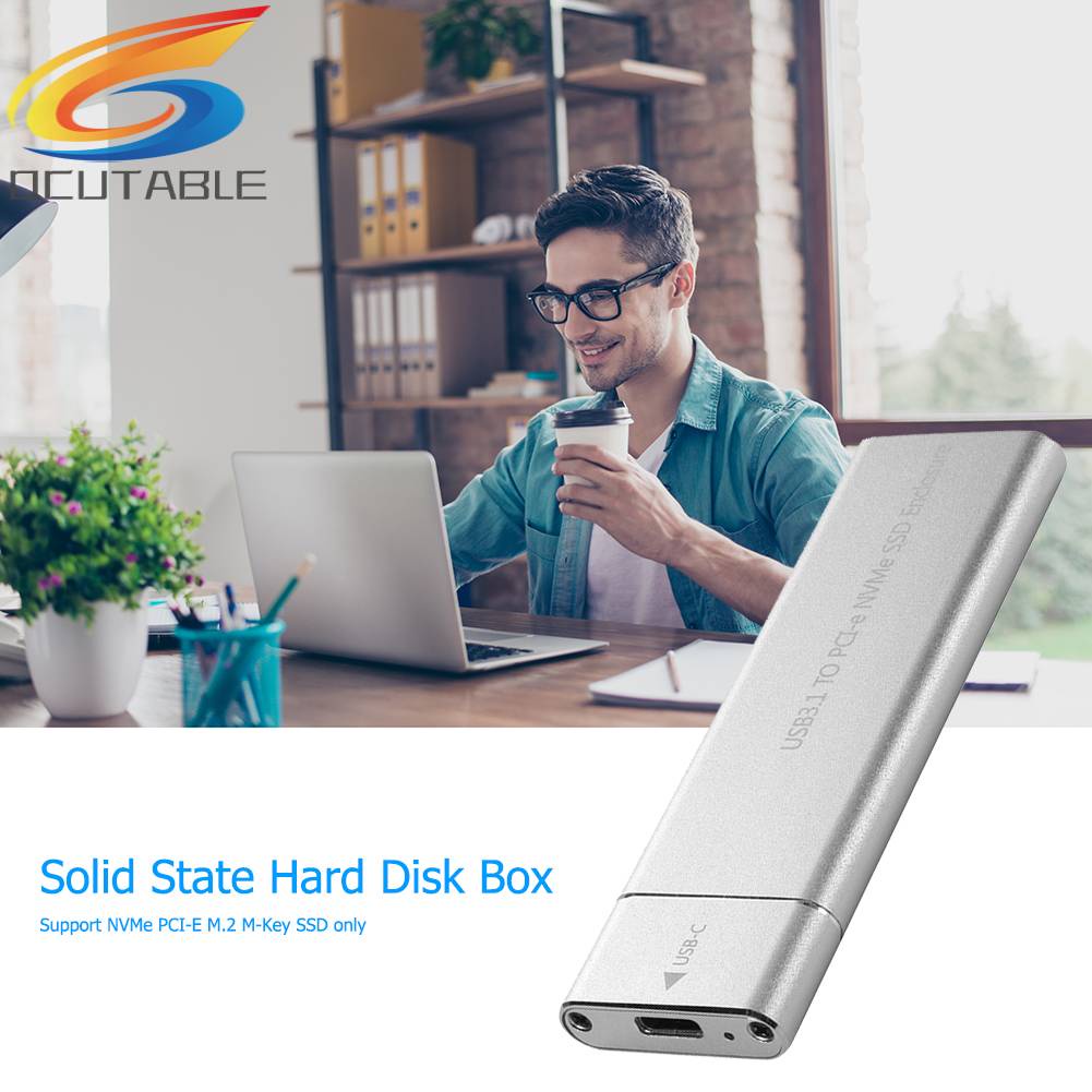 Hộp Đựng Ổ Cứng Ngoài 10Gbps 10Gbps, USB 3.1 Type-C M.2 NVMe SSD
