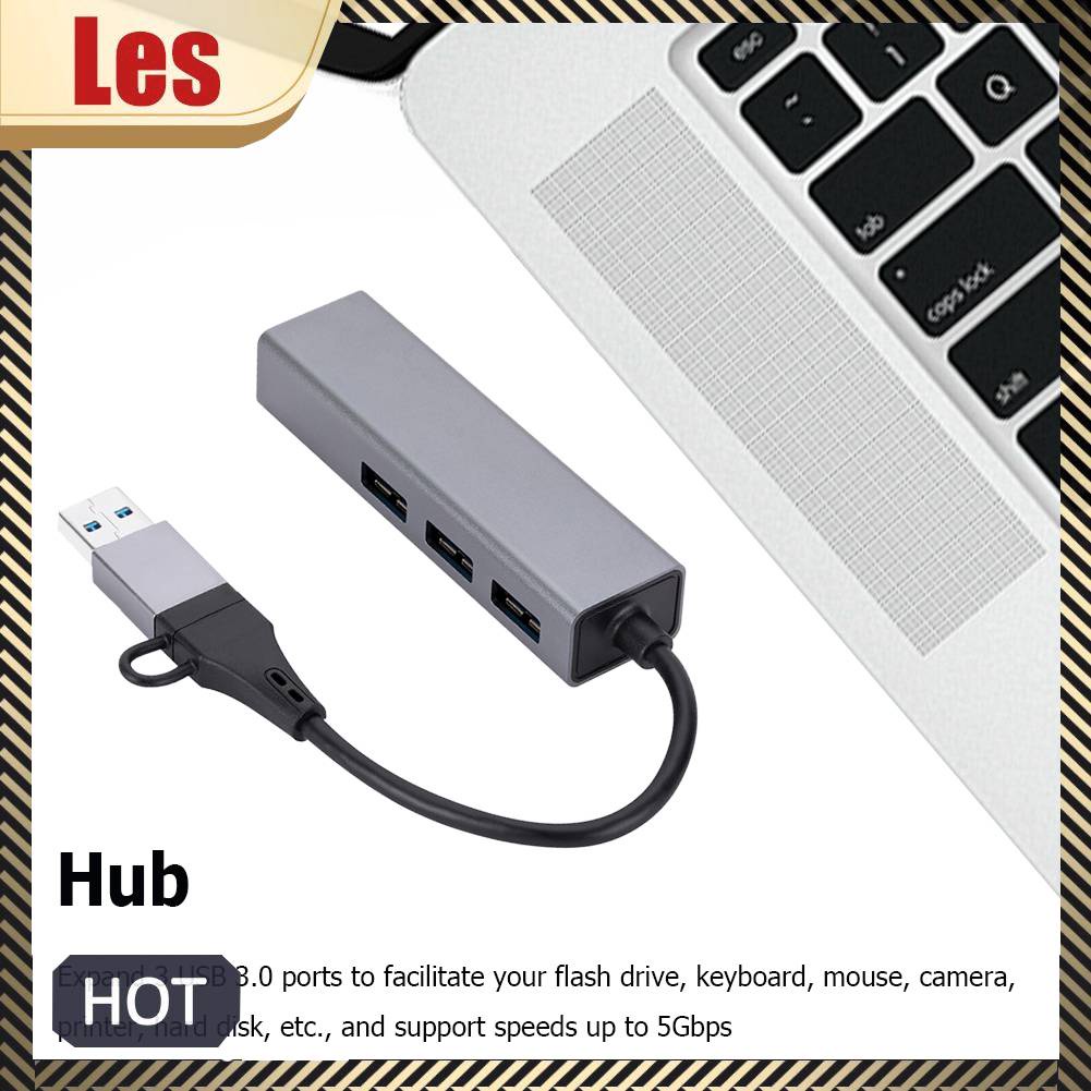 Bộ ChuyểN ĐổI Hub USB C Sang Ethernet RJ45 Lan Cho BàN PhíM + ChuộT + Camera