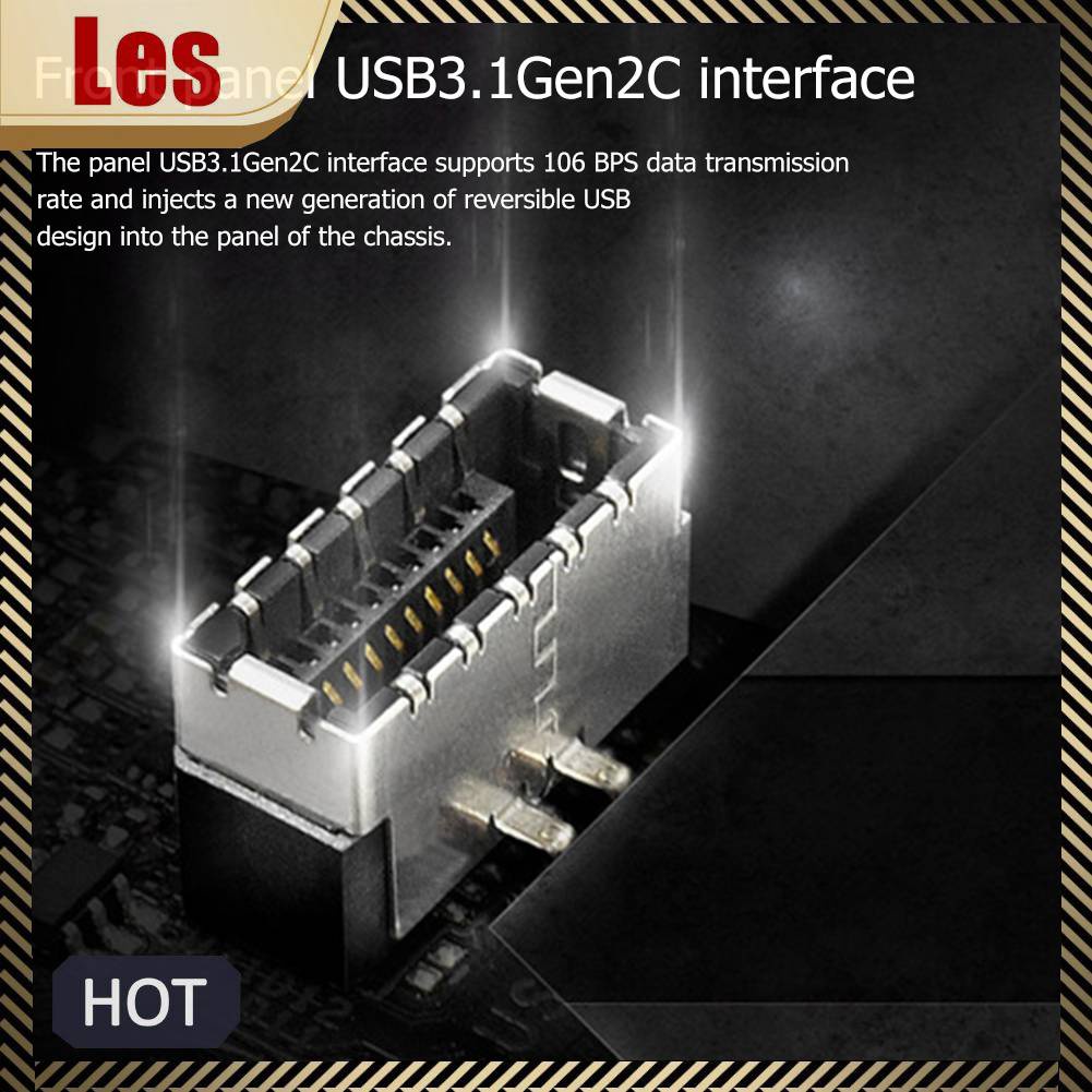 Dây Cáp Nối Dài Bảng Mạch Chủ Cổng USB 3.1 Loại E M Sang Cổng Type C