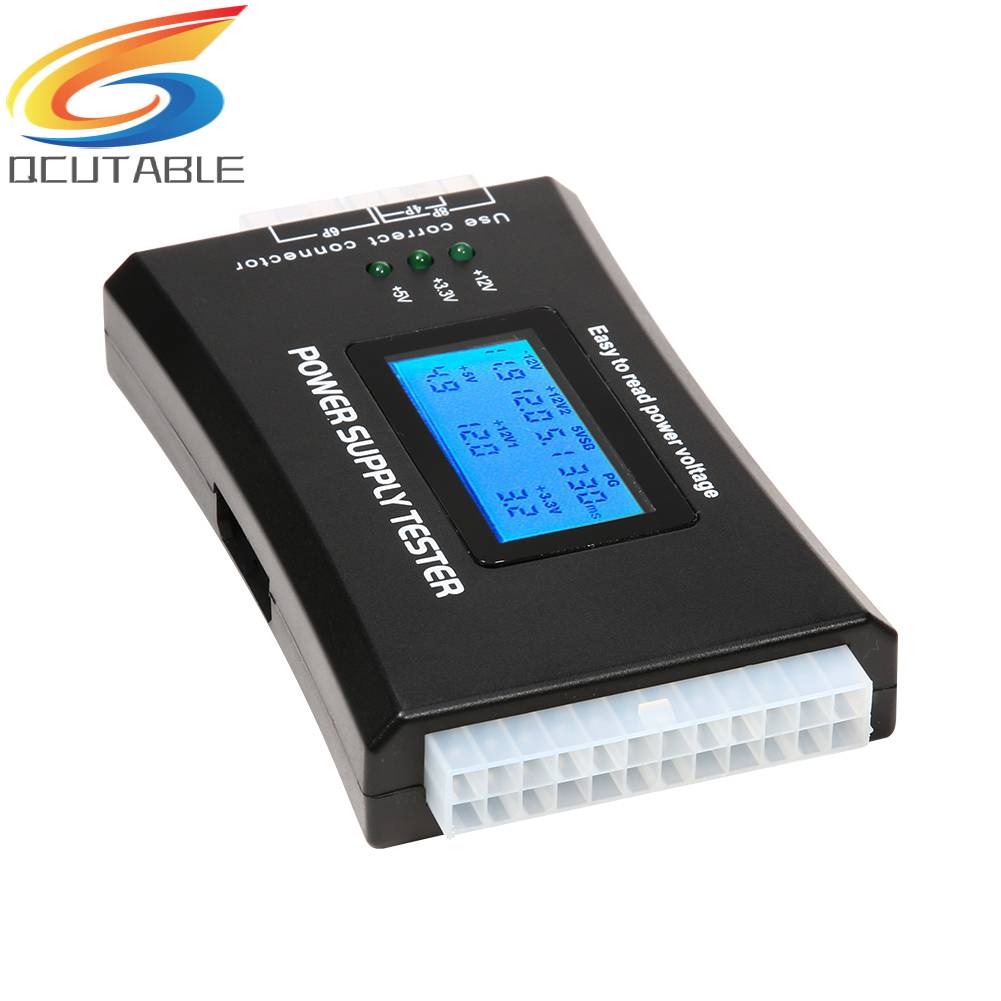 Dụng Cụ Kiểm Tra Nguồn Điện 20 / 24 Pin Với Màn Hình LCD Kỹ Thuật Số