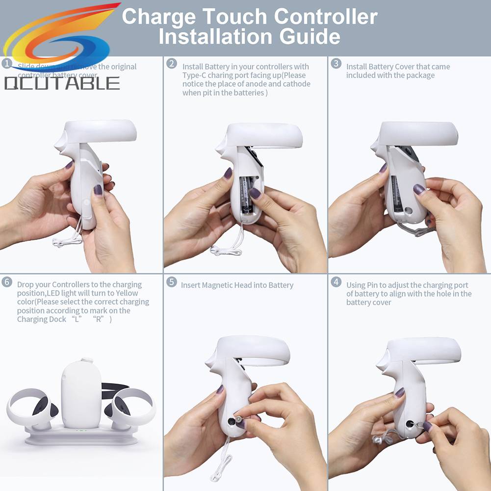 Giá Đỡ Nam Châm + Bộ Điều Khiển + Sạc Pin Cho Quest 2