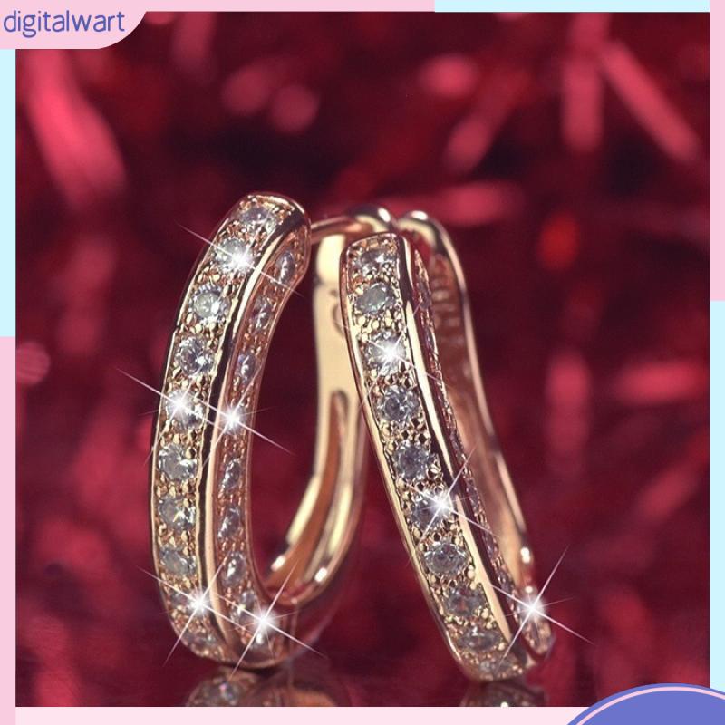 Bông Tai Ba Mặt Đính Đá Thời Trang Dành Cho Nữ