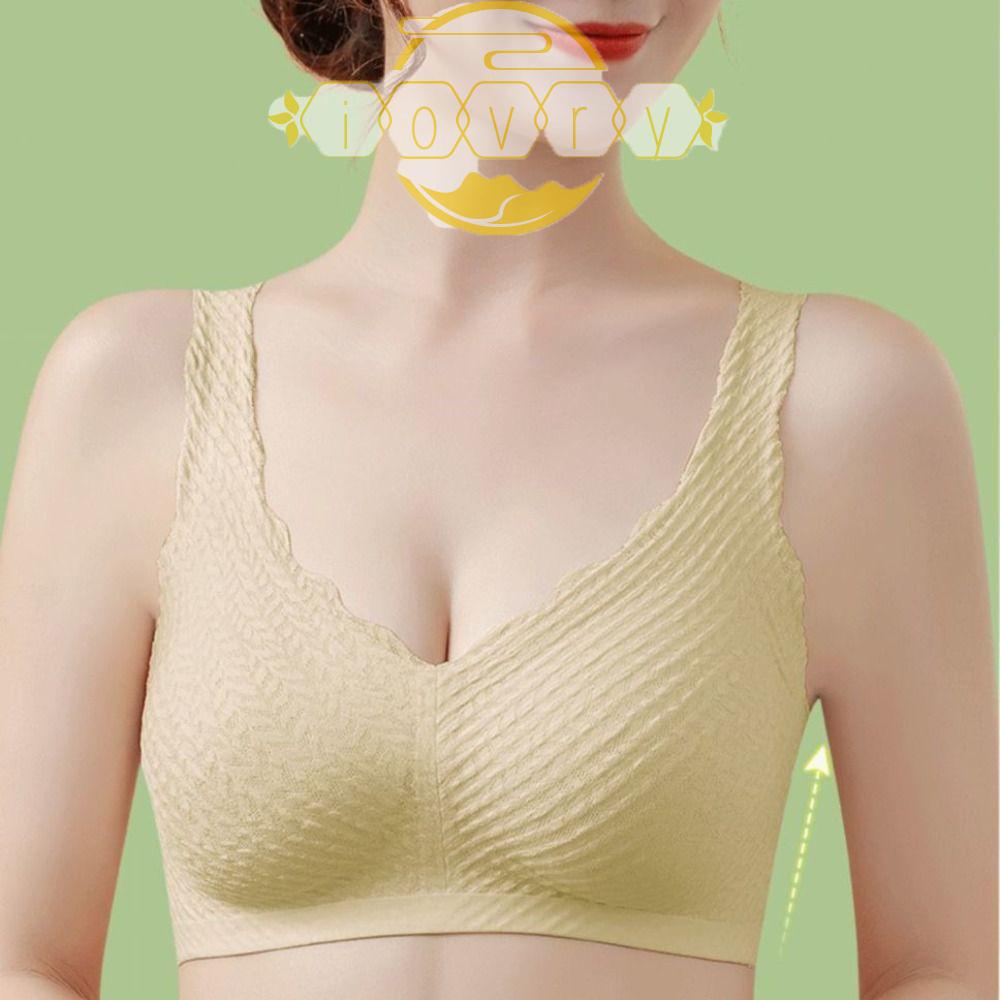 IVORY Áo Ngực Cổ Chữ V Khoét Sâu Không Đường May Plus Size Thoải Mái Lãng Mạn Dành Cho Bạn Nữ