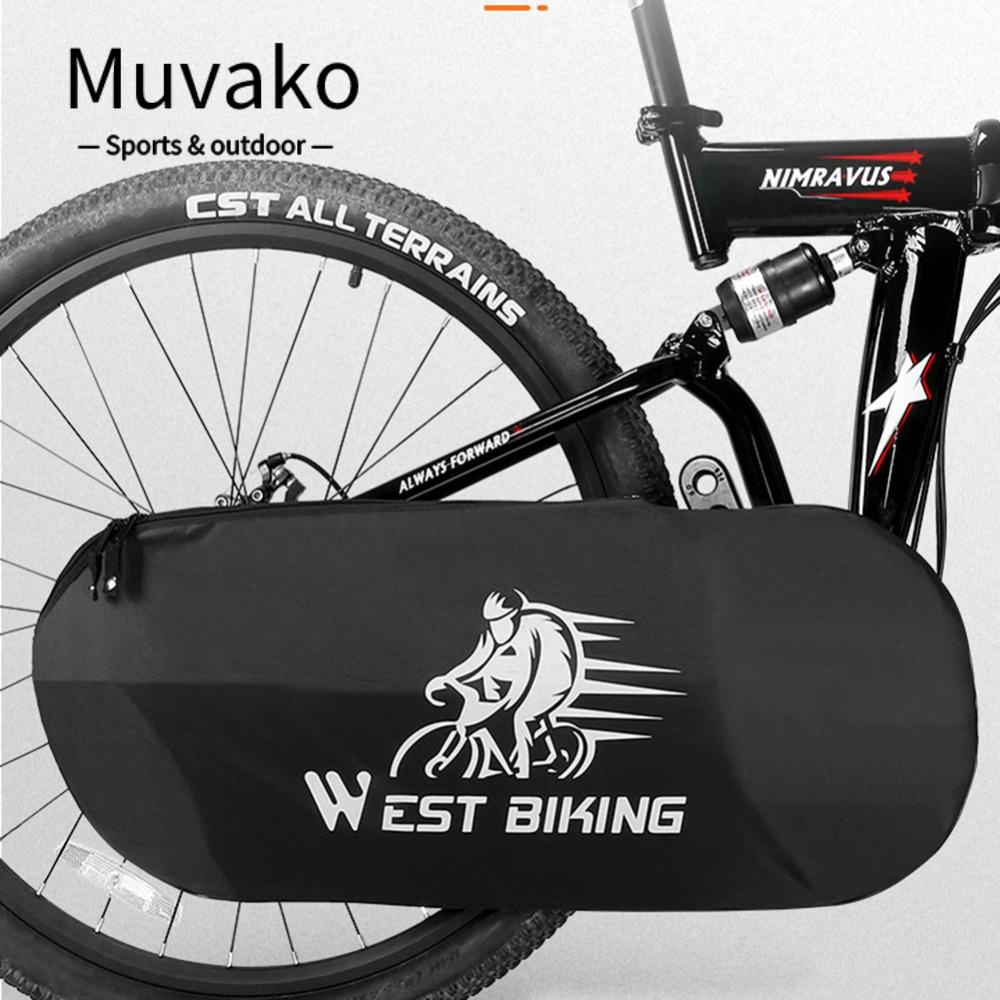 MUVAKO Vỏ Bọc Bảo Vệ Dây Xích Xe Đạp Phản Quang Chống Thấm Nước / Bụi Bẩn Tiện Dụng