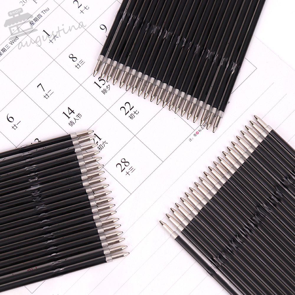 AUGUSTINA Set 100 Ruột Bút Thay Thế Màu Đen Chất Lượng Cao