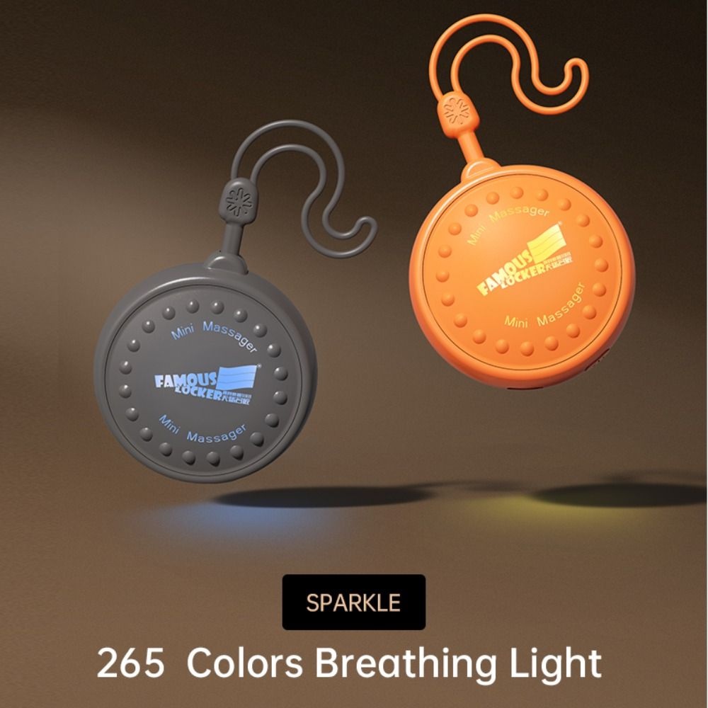 Máy Mát Xa Cầm Tay Chạy Điện Mini Có Đèn Nhiều Màu Sạc USB Tiện Dụng Cho Nam Và Nữ