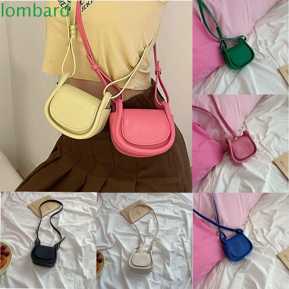 Túi Đeo Chéo Mini Bằng Da Màu Trơn Thời Trang Dành Cho Nữ