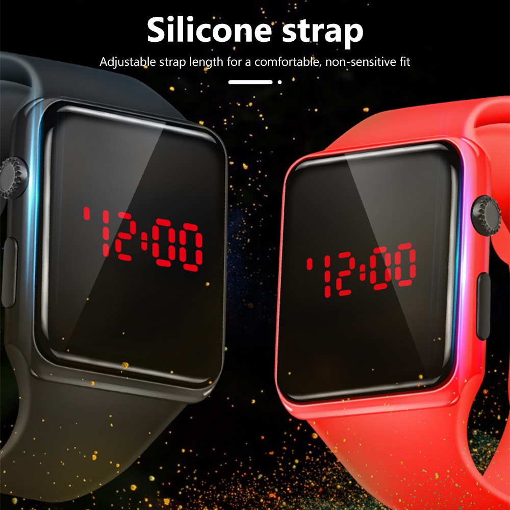 Đồng Hồ Điện Tử Thông Minh Dây Silicone Cho Bé