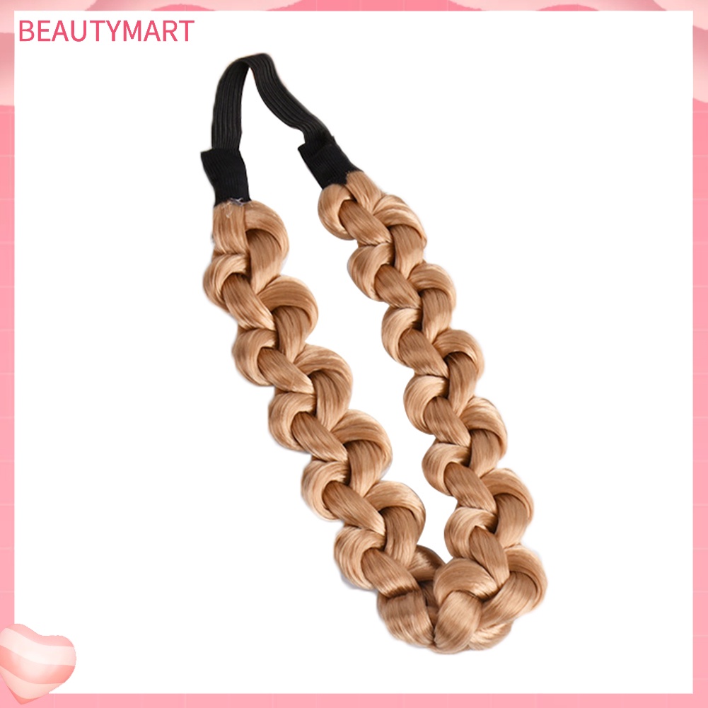 Băng Đô Cài Tóc Giả Thắt Bím Co Giãn Thời Trang Cho Nữ