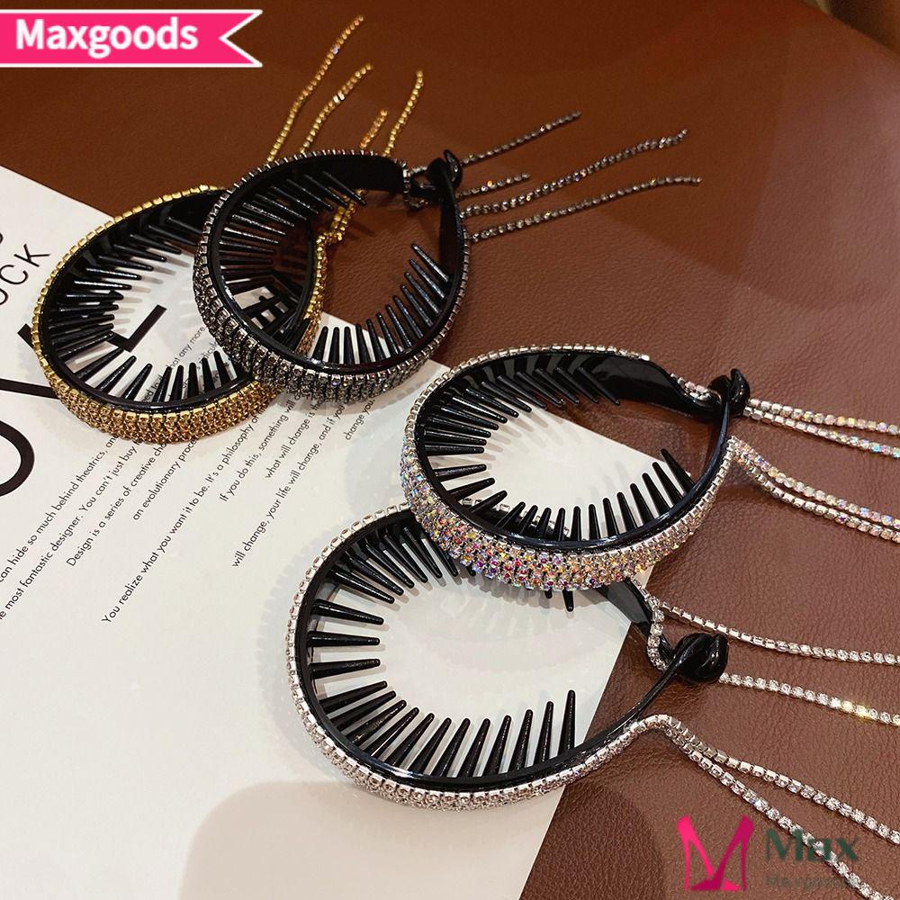 MAXG Set 2 Kẹp Tóc Đính Đá Lấp Lánh