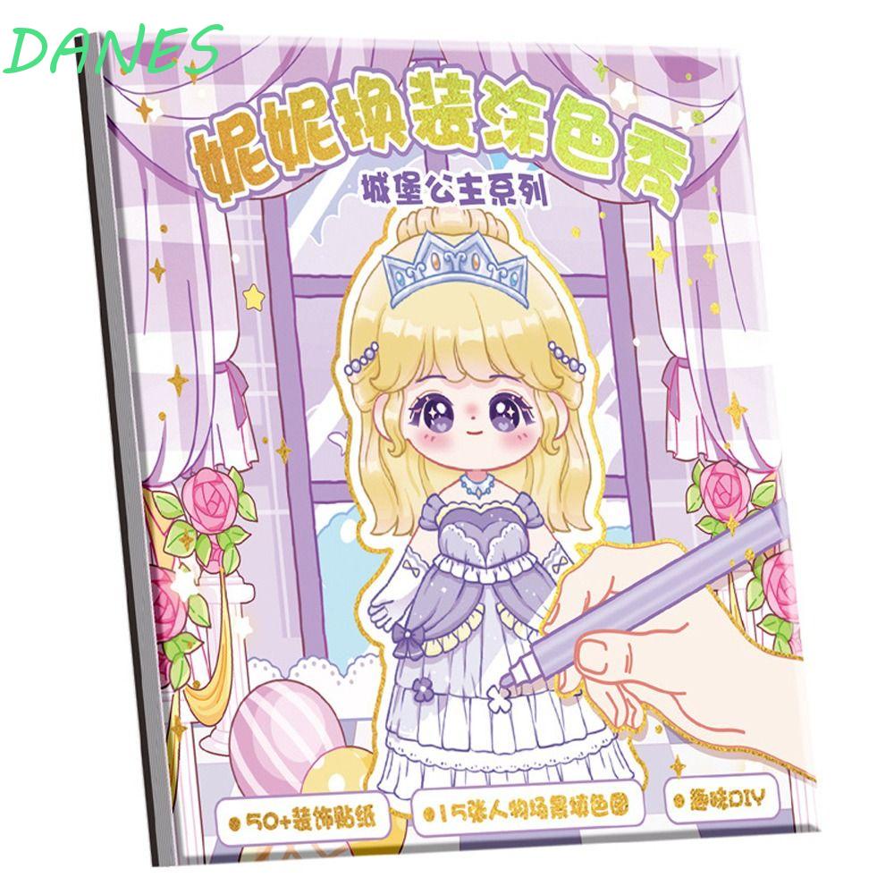Nhãn Dán Trang Trí Thay Đổi Màu Sắc Họa Tiết Công Chúa Vui Nhộn DIY