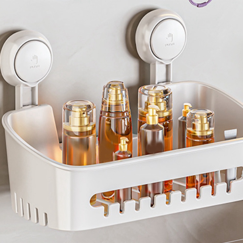 Giá Đỡ Gia Vị Gắn Tường Không Cần Khoan Tiện Dụng Cho Phòng Tắm