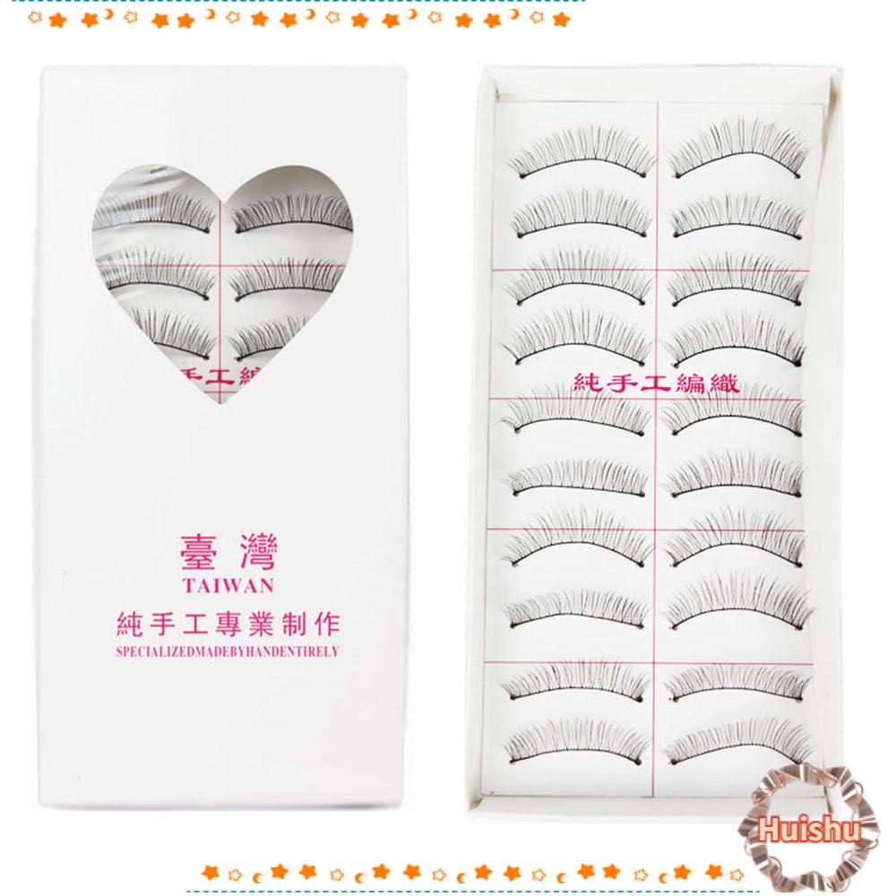 HS Bộ 10 Cặp Lông Mi Giả Dày Tự Nhiên