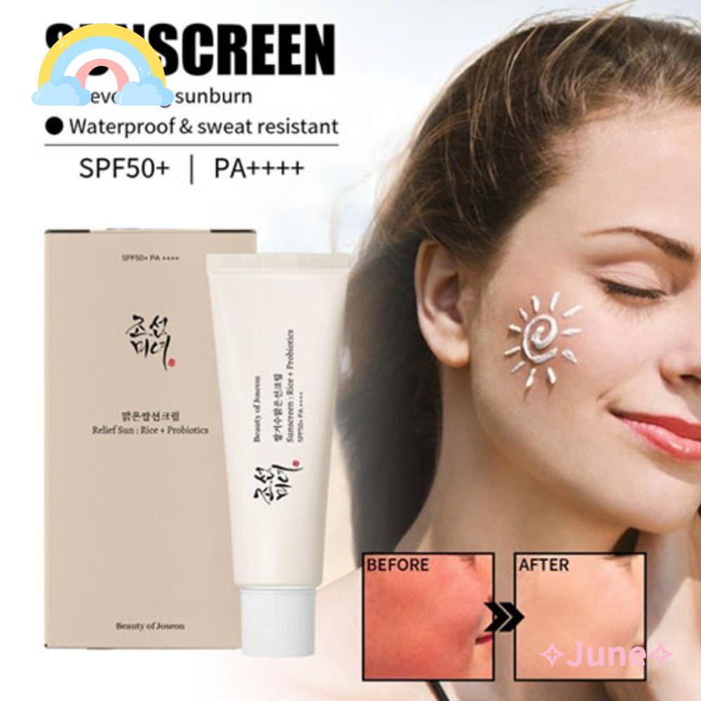 JUNE Kem Chống Nắng Hữu Cơ Dưỡng Ẩm Chống Thấm Nước Và Mồ Hôi Chăm Sóc