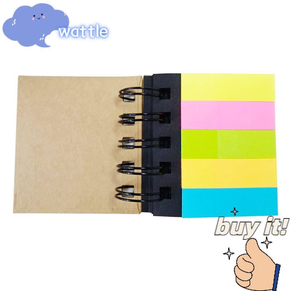 WATTLE Set 8 Tờ Giấy Ghi Chú Họa Tiết Sáng Tạo