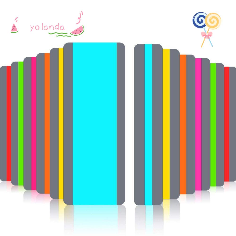 YOLA Bộ 12 Thẻ Đánh Dấu Trang Sách 12 Kích Cỡ 2 Kích Cỡ