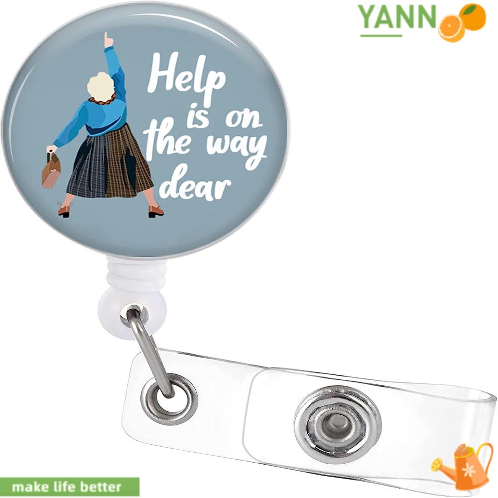 Y Tá Kẹp Cá Sấu Có Thể Thu Gọn / Cuộn Huy Hiệu Vui Nhộn Cho Văn Phòng / Giáo Viên /