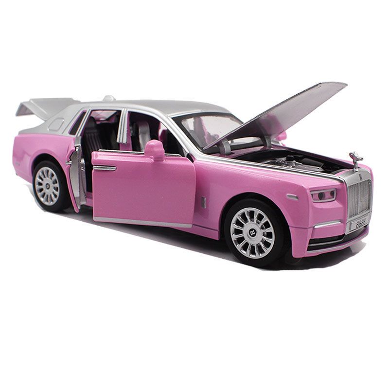 Mô Hình Xe Hơi Phantom Roll-Royce Phantom Bằng Hợp Kim Có Đèn Và Nhạc Độc Đáo Cho Bé Trai