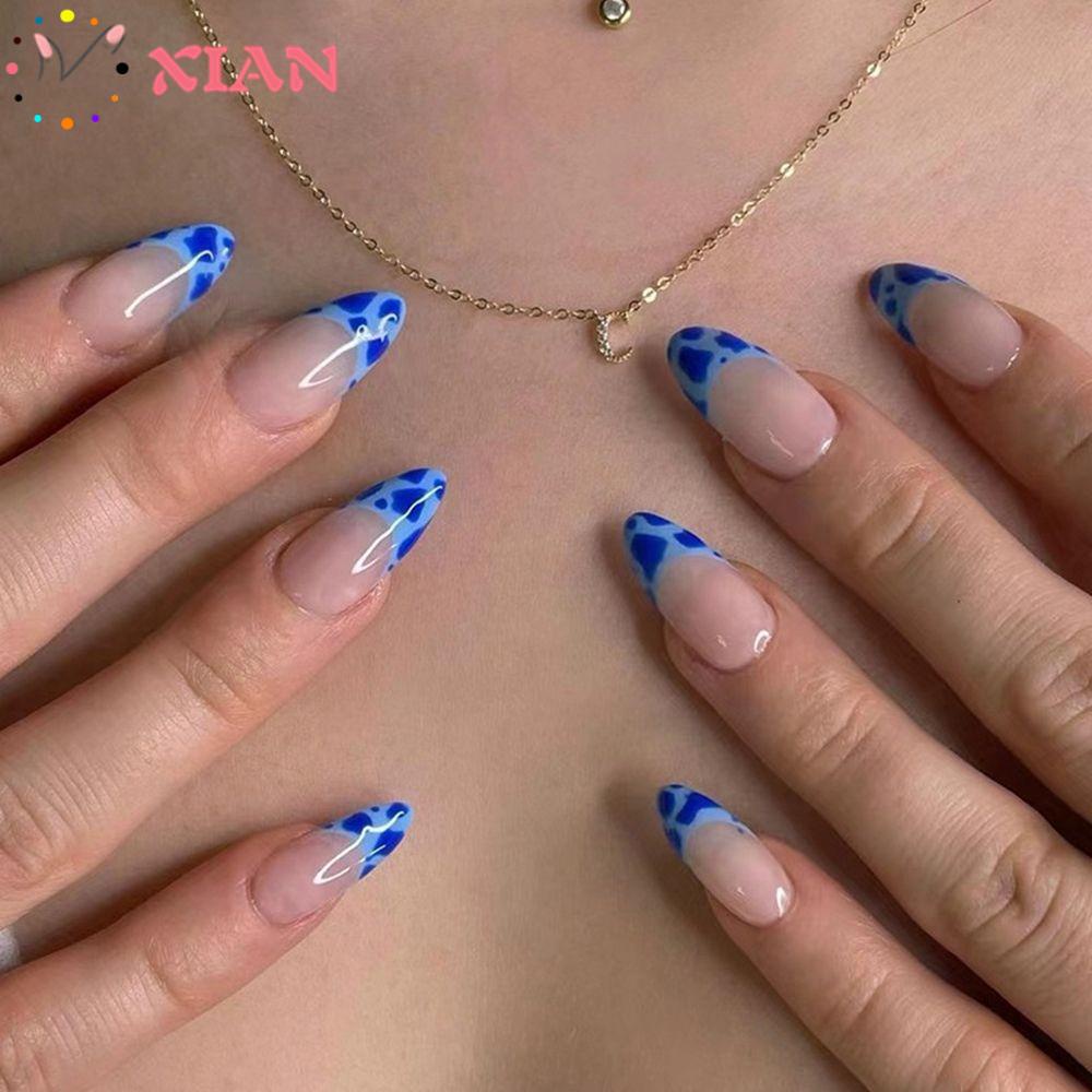 XIANTIN Hộp 24 Móng Tay Giả Trang Trí Nghệ Thuật