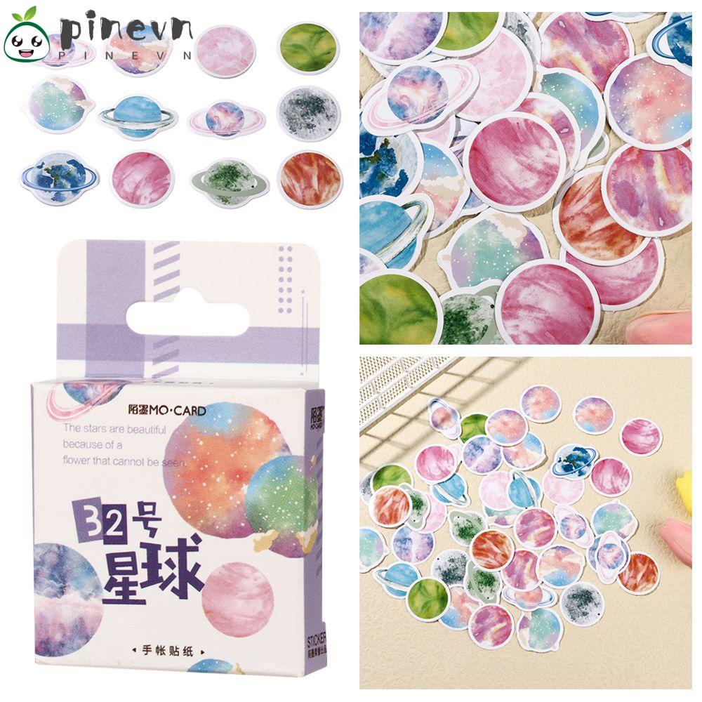 PINEVN Sticker Dán Trang Trí Hình Hành Tinh Hoạt Hình