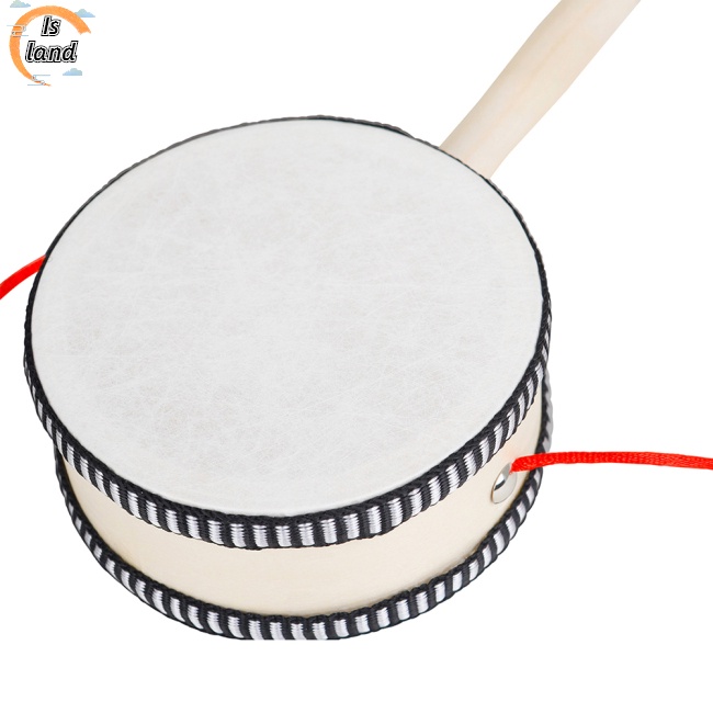 Trống Lục Lạc Gỗ 4-inch Truyền Thống Dành Cho Bé