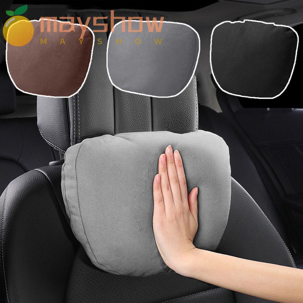 Gối Tựa Đầu Bằng Vải Da Lộn Có Thể Điều Chỉnh Cho Xe Hơi