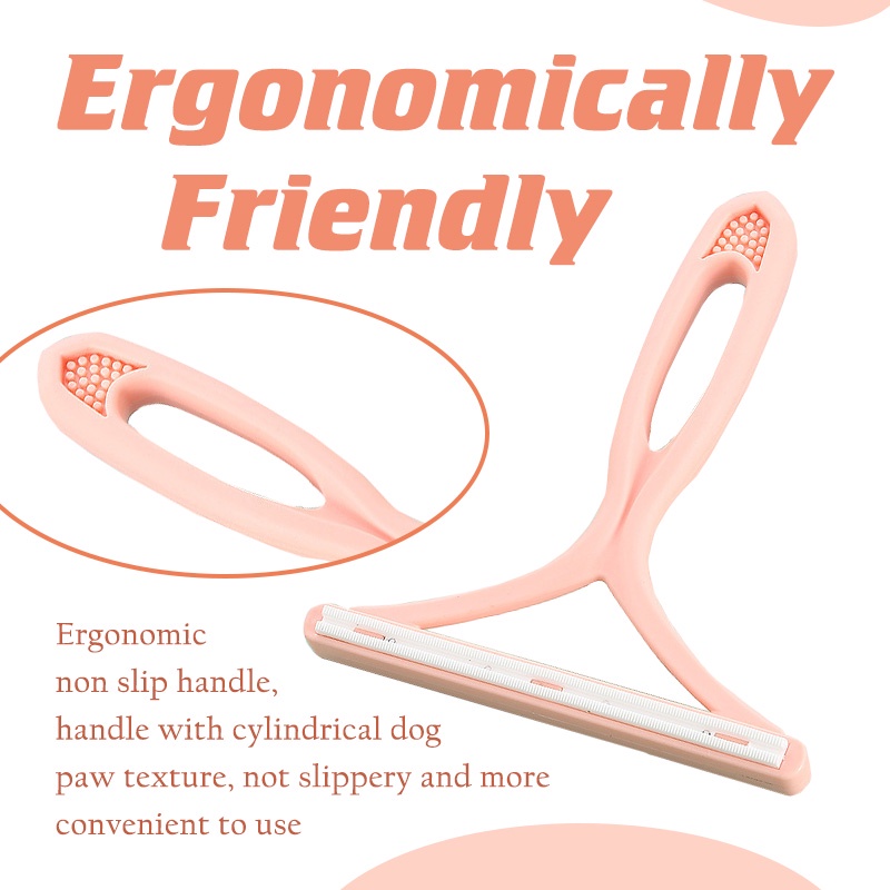 HamshMoc Dụng Cụ Tẩy Lông Thú Cưng Hai Mặt Tiện Dụng